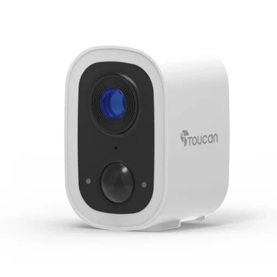 Image of TOUCAN S4 Wireless Outdoor Security Camera with 2K Quad HD Video &amp; Two Way Audio Smart Home Motion Detection, Cloud Storage Mobile App Works Alexa Google No Monthly Fees