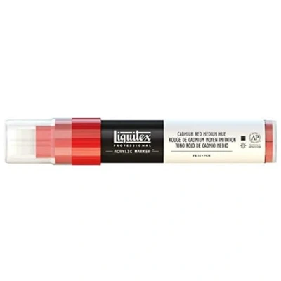 Image of Liquitex Professional Paint Marker with 8 15 mm Wide Nib Cadmium Red Medium Hue
