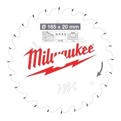 Image of milw Milwaukee 4932471931 Circular Saw Blade 165/20 mm 24T Wood