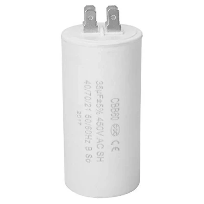 Image of 35uf CBB60 Capacitor, Eco Friendly 4 Pin Motor Running Start Capacitor 450V ESR 0.2 for Appliance Mainly Used in Refrigerators, Air Conditioners, AC Motors