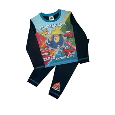 Image of FIREMAN New Boys SAM Pyjamas,Navy Blue 18 24 to 4 5 Years (Size Months)