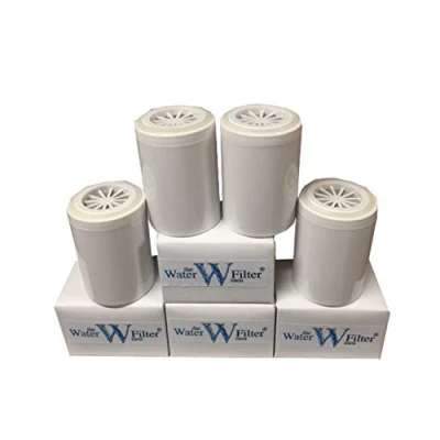 Image of Inline shower filter kdf water replacement cartridges x 4 (2 years supply)