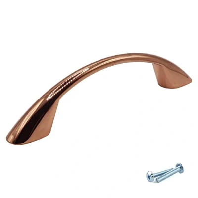 Image of M4TEC Bow Kitchen Cabinet Door Handles Cupboards Drawers Bedroom Furniture Pull Handle Rose Gold. VD6 Series: 96 mm