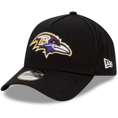Image of New Era Baltimore Ravens NFL Evergreen Black 9Forty Adjustable A Frame Cap