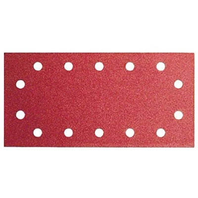 Image of Bosch 2609256B26 Sanding Sheets for Orbital Sanders 115 x 280 cm Number of Holes 14 Grit 40 Lot 10