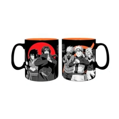 Image of ABYSTYLE NARUTO SHIPPUDEN Mug 460 ml Black &amp; white group