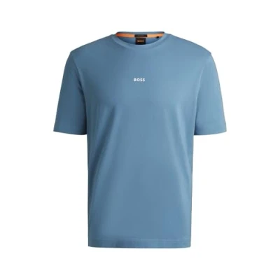 Image of BOSS Tchup Basic Tshirt, Men&#039;s, Size: Small, Open blue