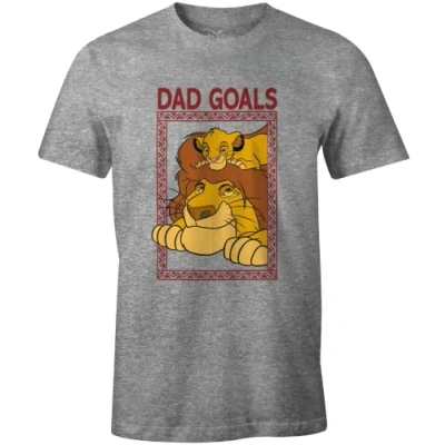 Image of Disney Men&#039;s Medlionts001 T Shirt, Melange Grey, S