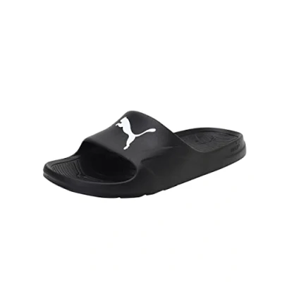 Image of PUMA Unisex Divecat Beach &amp; Pool Shoes, Black White, 11 UK