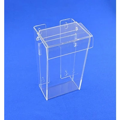 Image of POS Display Shop 1/3rd A4 (NOT A4) Acrylic Outdoor Wall Mountable Offer / Leaflet Holder Dispenser Brochure Map with lid LDS4450