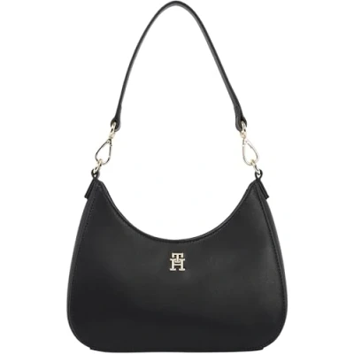Image of Tommy Hilfiger Logotape Shoulder BAG Handbag, Women&#039;s, Size: One Size, Black