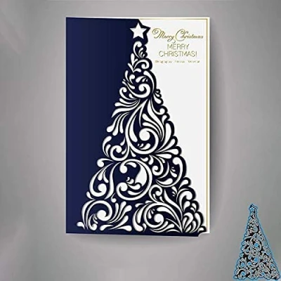 Image of Cutting Dies for Card Making, YunTrip Christmas Tree Edge Metal Die Cut Stencils DIY Scrapbooking Photo Album Paper Decorative Craft