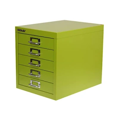 Image of Bisley Cabinet 5 Drawer Color: Green