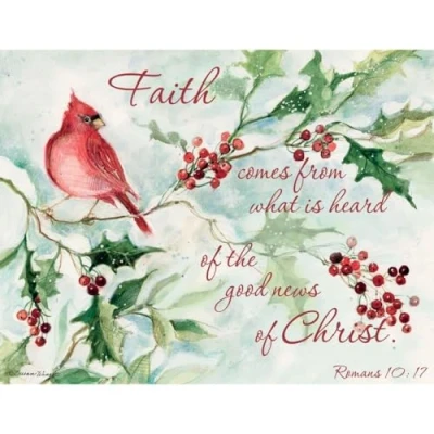 Image of Cardinals &amp; Berries Christmas Card