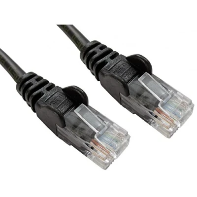 Image of World of Data 5m BLACK Network Cable CAT5e (enhanced) / RJ45 Ethernet/Patch/LAN/Router/Modem 10/100