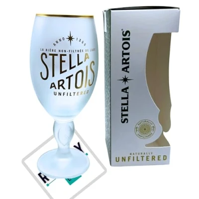 Image of Roxley Stella 33cl Unfiltered Half Pint Glass in Gift Box Lager Beer Man Cave