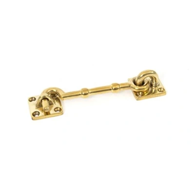 Image of From The Anvil 83548 4 inch Polished Brass Cabin Hook