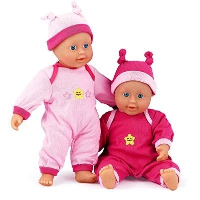 Image of DOLLSWORLD from Peterkin Mia 25cm soft bodied doll with removable pink outfit Dolls &amp; Accessories Ages 12m+