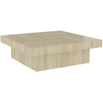 Image of vidaXL Coffee Table Sonoma Oak 90x90x28 cm Engineered Wood
