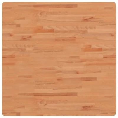 Image of vidaXL Table Top Wooden Replacement Dining Square Solid Wood Beech