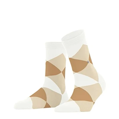 Image of Burlington Women&#039;s Bonnie W SSO Cotton Patterned 1 Pair Socks, White (Off 2040) new eco friendly, 3.5 7