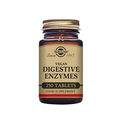 Image of Solgar Vegan Digestive Enzymes Tablets Pack of 50 Lactose Free Digestion Support &amp; Gluten
