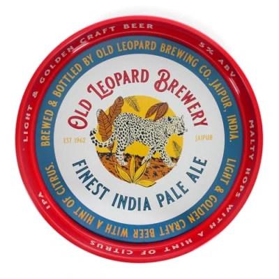 Image of Round serving tray Cerveza Española