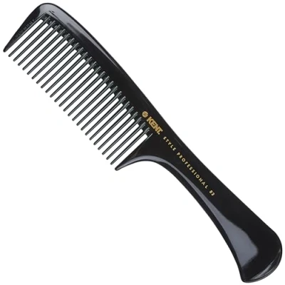 Image of Kent Brushes Handled Rake Comb Detangling Hair for All Types Strong and Durable Large Smooth Detangle Wet or Dry