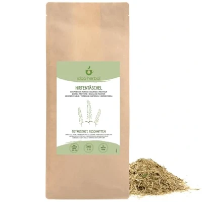 Image of Shepherd&#039;s Purse Herb Loose Tea (500g, 1.1lb), Gently Dried and Cut Purse, 100% Natural Pure for Preparation of Herbal Tea, Infusion