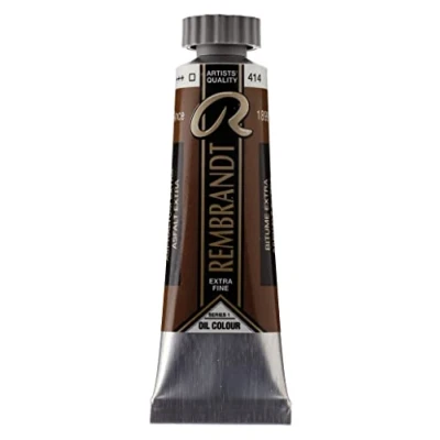 Image of Rembrandt Oil Colour Tube 15 ml Asphaltum 414