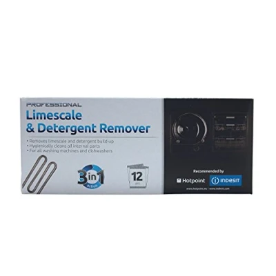 Image of Indesit Washing Machine Limescale &amp; Detergent Remover. Genuine part number C00308432