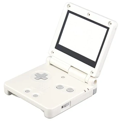 Image of OSTENT Full Housing Shell Case Cover Replacement for Nintendo GBA SP Gameboy Advance Color White