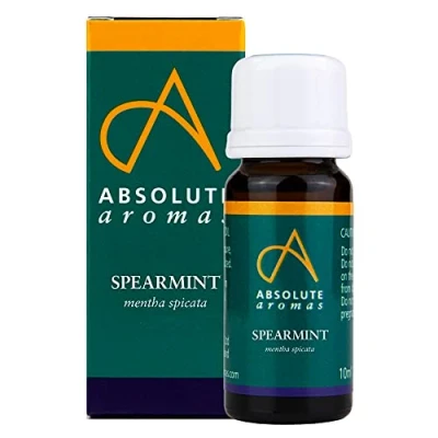 Image of Absolute Aromas Spearmint (mentha spicata) Essential Oil 10ml 100% Pure, Natural, Undiluted and Cruelty Free For use in Diffusers Aromatherapy Blends 10 ml (Pack of 1)
