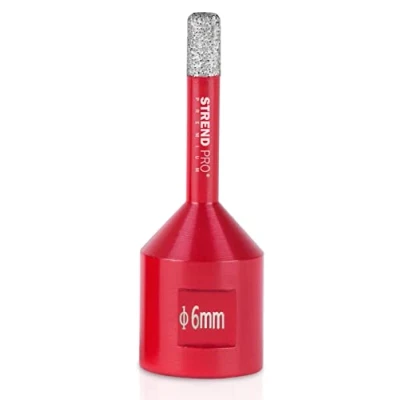 Image of STREND PRO Diamond Drill Tiles 6 mm Premium Porcelain Stoneware Bit for Angle Grinder Tile Glass Ceramic
