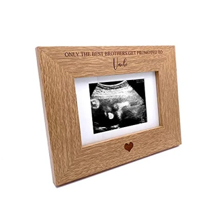 Image of ukgiftstoreonline The best brothers get promoted to uncle Baby Scan Frame