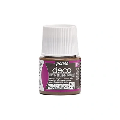Image of Pebeo 45ml Deco Br, Acrylic, Chocolate, 7 x 4.5 cm