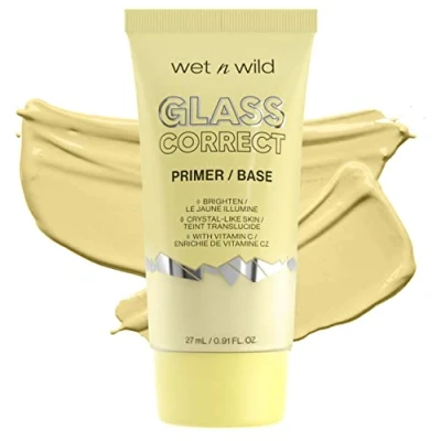 Image of Wet n Wild Prime Focus Glass Skin Correct Primer, Bright Crystal Finish, Yellow