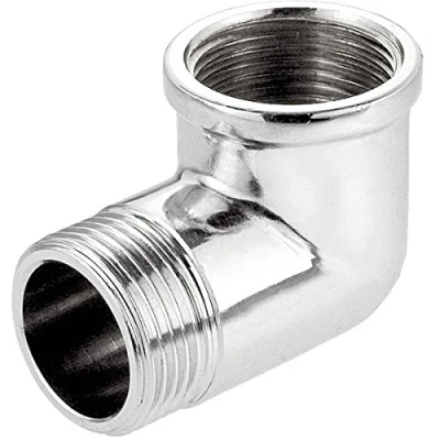Image of 3/8&quot; BSP Thread Pipe Connection Elbow Male x Female Screwed Fittings