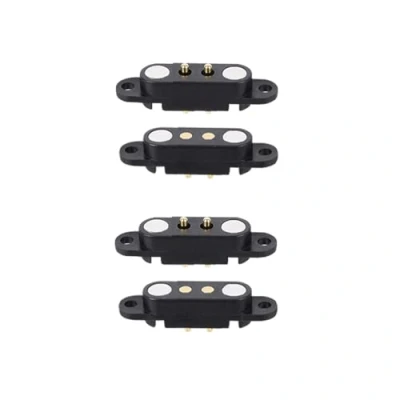 Image of 2 Pair Magnetic Pogo Pin Connector with Location Hole, 2/3/4/5/7/8P 2A Pogopin Male Female 2.54 MM DC Power Socket Charge Probe (2P)