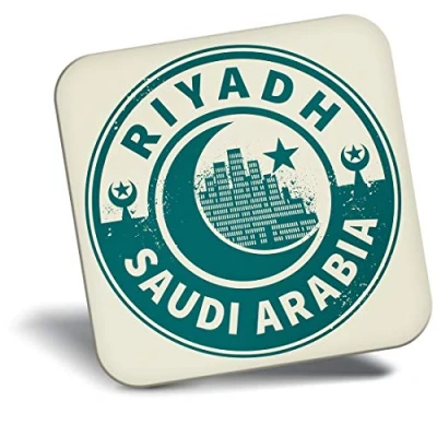 Image of Destination Vinyl ltd Fridge Magnet Saudi Arabia Green Riyadh Travel 7442