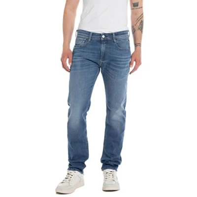 Image of Replay men&#039;s jeans with stretch, Blue (Medium 009), 34W / 32L