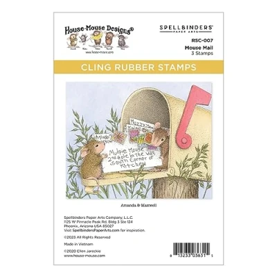 Image of Spellbinders Mouse Mail Cling Rubber Stamps from The House Everyday Collection
