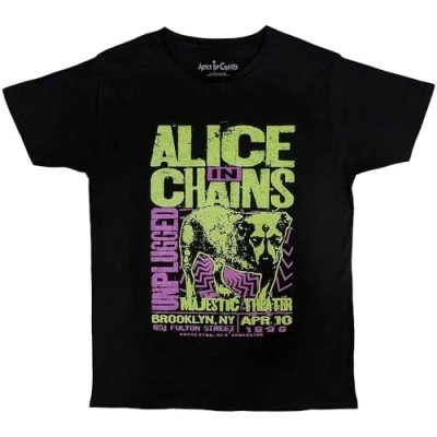 Image of Rock Off officially licensed products Alice in Chains Unplugged Dog T Shirt XL Black