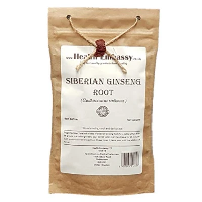 Image of Health Embassy Siberian Ginseng Root (Eleutherococcus senticosus), 100 g