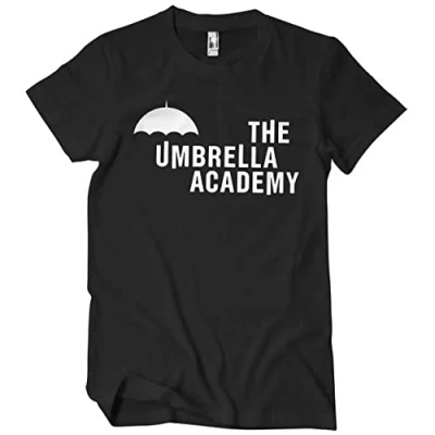Image of The Umbrella Academy Officially Licensed Hazel Mens T Shirt (Black), Large
