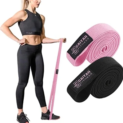 Image of Long Resistance Band Women, Stretch Bands for Exercise Women Elastic Gym Fabric Pilates Fitness Pull Up Mini