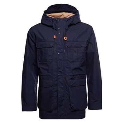 Image of Superdry Men&#039;s Mountain Parka Jacket, Atlantic Navy, M