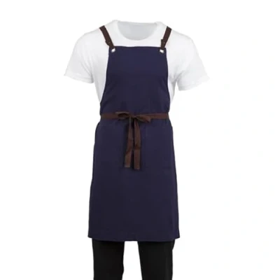 Image of Southside Cotton Canvas Bib Apron Navy