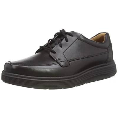 Image of Clarks Men&#039;s Un Abode Ease Derbys, Black Leather*8.5 UK