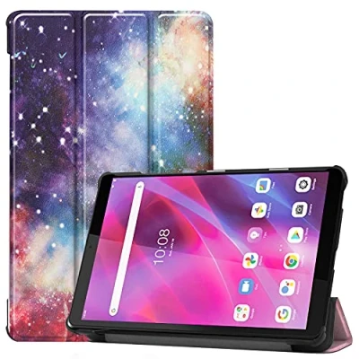Image of XITODA Case for Lenovo Tab M8 HD / 2nd Gen FHD 3rd Tablet PU Leather Smart Shell Stand Cover TB 8505F/TB 8506F/ 8705F Tablet(milky Way)